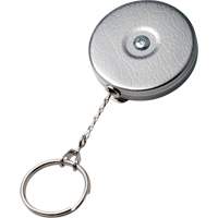 Original Series Retractable Keychain, Chrome, 24" Cable, Belt Clip Attachment CSL Industriel Inc.