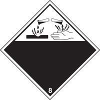 &eacute;tiquettes d'exp&eacute;dition TMD, Classe 8, Corrosifs, Vinyle CSL Industriel Inc.