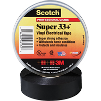 Scotch&reg; Super 33 Tape, 19 mm (3/4") x 20.1 m (66'), Black, 7 mils CSL Industriel Inc.