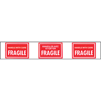 Pre-Printed Message Tapes, 1-7/8" W, White on Red CSL Industriel Inc.