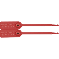 Gemini&reg; Tote Seals, 7-1/4", Plastic, Pull-Through CSL Industriel Inc.