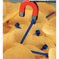 Metal Detectable Cable Ties, 5-9/10" L, 30 lbs. Tensile Strength CSL Industriel Inc.
