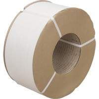 Strapping, Polypropylene, 3/8" W x 12900' L, White, Machine Grade CSL Industriel Inc.