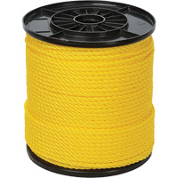 Corde torsad&eacute;e jaune &agrave; trois brins 1/4", Polypropyl&egrave;ne, 550' CSL Industriel Inc.