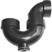 Siphon-P avec joint &agrave; colle &agrave; solvant et regard de nettoyage CSL Industriel Inc.