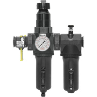 Automatic Drain Filter, Regulator & Lubricator with Metal Bowl & Gauge Modulair 400, 3/4" NPT CSL Industriel Inc.