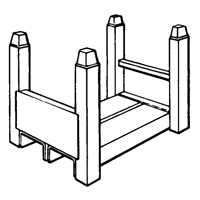 Portable Stacking Racks, 15" W x 22" D, 5600 lbs. Capacity CSL Industriel Inc.