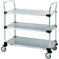Chariots utilitaires pour service r&eacute;gulier, 2 Tiers, 24" la x 39" h x 24" p, Capacit&eacute; 500 lb CSL Industriel Inc.