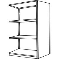 Interlok Shelving Unit, Steel, Boltless, 800 lbs. Capacity, 36" W x 76" H x 24" D CSL Industriel Inc.