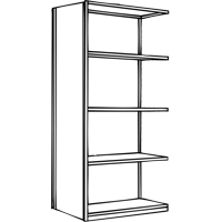 Interlok Shelving Unit, Steel, Boltless, 800 lbs. Capacity, 36" W x 100" H x 24" D CSL Industriel Inc.