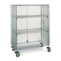 Wire Shelf Cart, Chrome Plated, 21-1/2" x 68-1/2" x 40", 500 lbs. Capacity CSL Industriel Inc.