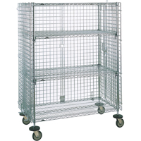 Security Carts, Chrome Plated, 21-1/2" x 68-1/2 x 50-1/2", 500 lbs. Capacity CSL Industriel Inc.