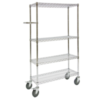 Push Cart, Chrome Plated, 30" x 60" x 14", 800 lbs. Capacity CSL Industriel Inc.