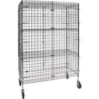 Security Cart, Chrome Plated, 48" x 69" x 24", 500 lbs. Capacity CSL Industriel Inc.