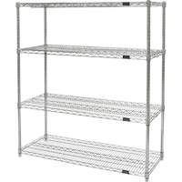 &eacute;tag&egrave;res robustes en treillis chromat&eacute;, Tiers 4, 30" la x 54" h x 18" p CSL Industriel Inc.