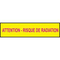 Rubans pour barricades, Français, 3" la x 1000' lo, 3,5 mils, Magenta/jaune CSL Industriel Inc.