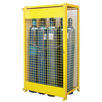 Armoires pour cylindres &agrave; gaz, nbre de bouteilles: 10, 44" , 30" , 74" , Jaune CSL Industriel Inc.
