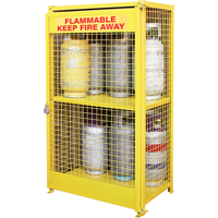 Armoires pour cylindres &agrave; gaz, nbre de bouteilles: 12, 44" , 30" , 74" , Jaune CSL Industriel Inc.