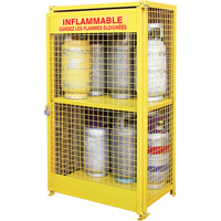 Armoires pour cylindres &agrave; gaz, nbre de bouteilles: 12, 44" , 30" , 74" , Jaune CSL Industriel Inc.