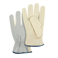 Gants de conducteur &agrave; dos fendu, T-Grand, Paume en Cuir fleur de vache CSL Industriel Inc.