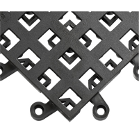 ErgoDeck&reg; Mat No. 560, PVC, 1-1/2' W x 1-1/2' L, 7/8" Thick, Black CSL Industriel Inc.