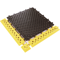 Modular Lok-Tyle No. 523 - Tile, Vinyl, 1' W x 1' L, 9/16" Thick, Black CSL Industriel Inc.