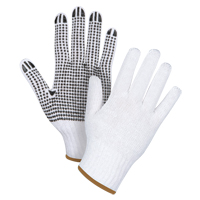 Dotted String Knit Gloves, Poly/Cotton, Single Sided, 7 Gauge, Large CSL Industriel Inc.