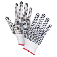 Double-Sided Dotted String Knit Gloves, Poly/Cotton, Double Sided, 7 Gauge, Small CSL Industriel Inc.