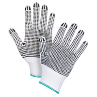 Gants tricot&eacute;s deux c&ocirc;t&eacute;s &agrave; pois, Poly/coton, Deux c&ocirc;t&eacute;s, Calibre 7, T-Grand CSL Industriel Inc.