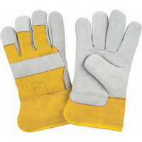 Gants d'ajusteur doubl&eacute;s pour l'hiver de premi&egrave;re qualit&eacute;, Moyen, Paume en Cuir de vache refendu, Doublure en Molleton de mousse CSL Industriel Inc.