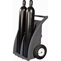 Dual-Cylinder Dollies, Rubber Wheels, 23" W x 12"L Base, 500 lbs. CSL Industriel Inc.