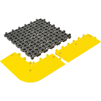 ErgoDeck&reg; General Purpose No. 564 Matting, PVC, 1-1/2' W x 1-1/2' L, 7/8" Thick, Charcoal CSL Industriel Inc.