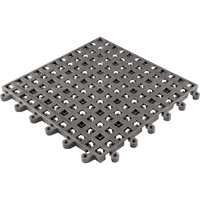ErgoDeck&reg; General Purpose No. 564 Matting, PVC, 1-1/2' W x 1-1/2' L, 7/8" Thick, Charcoal CSL Industriel Inc.