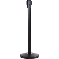 Free-Standing Crowd Control Barrier Receiver Post, 35" High, Black CSL Industriel Inc.