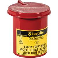 Mini Bench - Top Oily Waste Cans, FM Approved, 0.45 US gallon, Red CSL Industriel Inc.