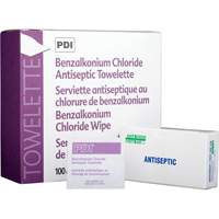 Benzalkonium Chloride Wipes, Towelette, Antiseptic CSL Industriel Inc.