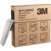 Folded Sorbents, 50' L x 5" W, 10.5 gal. Absorbancy CSL Industriel Inc.
