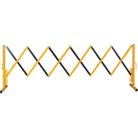 Expandable Barrier, 37" H x 11' L, Black/Yellow CSL Industriel Inc.