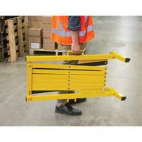 Expandable Barrier, 37" H x 11' L, Black/Yellow CSL Industriel Inc.