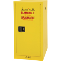 Flammable Storage Cabinet, 16 gal., 1 Door, 23" W x 44" H x 18" D CSL Industriel Inc.