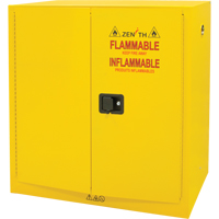 Flammable Storage Cabinet, 30 gal., 2 Door, 43" W x 44" H x 18" D CSL Industriel Inc.