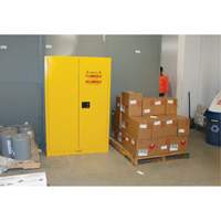 Flammable Storage Cabinet, 45 gal., 2 Door, 43" W x 65" H x 18" D CSL Industriel Inc.