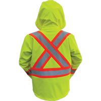 Hi-Vis FR/PU Safety Rain Jackets, Small, High Visibility Lime-Yellow CSL Industriel Inc.