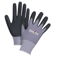 Gants ZX-1 de premi&egrave;re qualit&eacute; compatibles avec les &eacute;crans tactiles, 8/Moyen, R&ecirc;vetement Nitrile/Mousse de nitrile, Calibre 15, Enveloppe en Nylon CSL Industriel Inc.