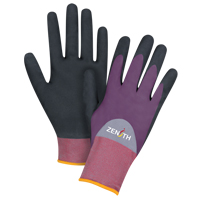 Gants enduits de premi&egrave;re qualit&eacute; ZX-2, 7/Petit, R&ecirc;vetement Nitrile/Mousse de nitrile, Calibre 18, Enveloppe en Nylon CSL Industriel Inc.