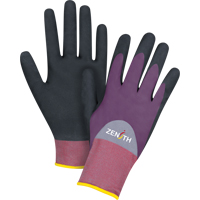Gants enduits de premi&egrave;re qualit&eacute; ZX-2, 9/Grand, R&ecirc;vetement Nitrile/Mousse de nitrile, Calibre 18, Enveloppe en Nylon CSL Industriel Inc.