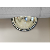 Miroir en d&ocirc;me 180°, Demi-d&ocirc;me, Dessus ferm&eacute;, Diam&egrave;tre 18" CSL Industriel Inc.