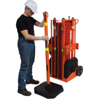 Zone de s&eacute;curit&eacute; portative , 100' lo, Acier, Orange CSL Industriel Inc.
