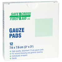 Gauze , Pad, 3" L x 3" W, Sterile, Medical Device Class 1 CSL Industriel Inc.