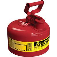 Bidons s&eacute;curitaires, Type I, Acier, 1 gal. US, Rouge, Homologu&eacute; FM/List&eacute; UL/ULC CSL Industriel Inc.
